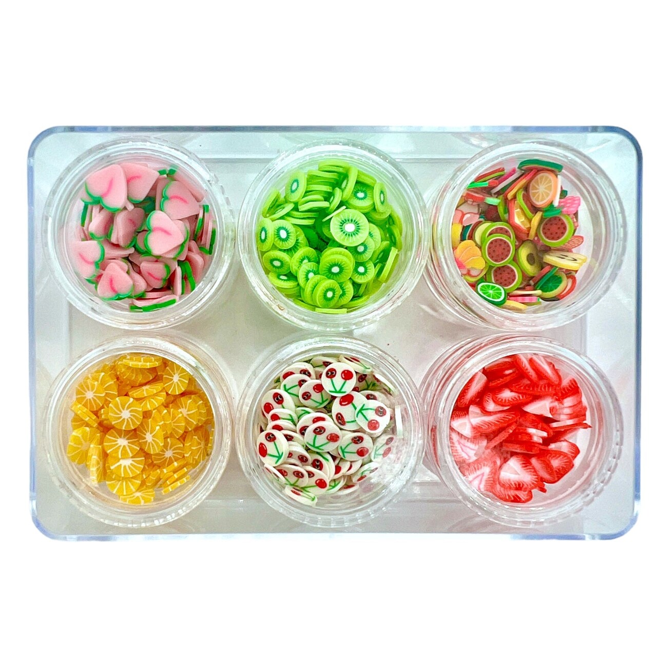 Tutti Frutti Combo Set of Polymer Clay Pieces for Epoxy and UV Resin Art